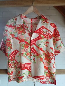 Handgemaakte Japanse Zomer kimono Blouse 
