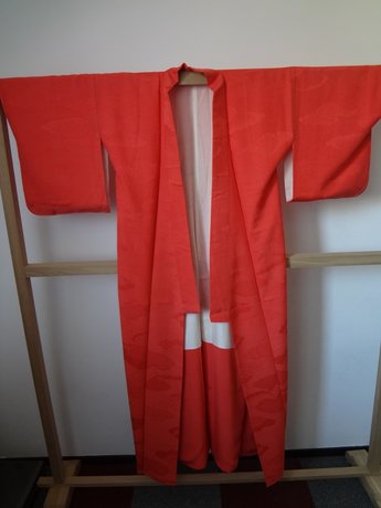 Traditionele Japanse Vintage Kimono Pink Rood