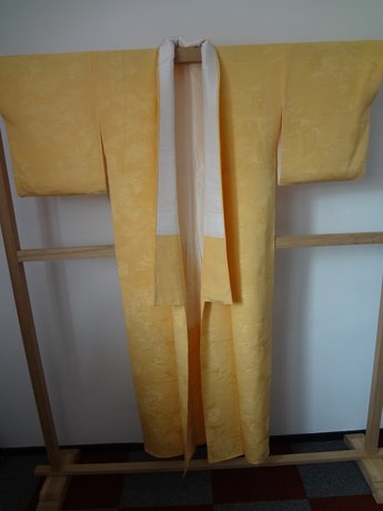 Traditionele japanse kimono geel jp vintage japans