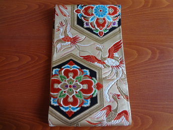 Traditionele japanse obi kimonoband sjerp ceintuur kraanvogel