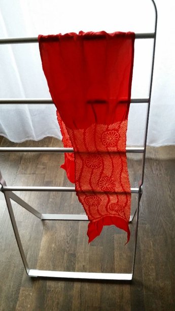 Obiage rood met zilverkleur