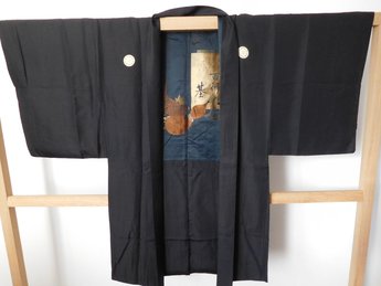 Haori met print binnenkant