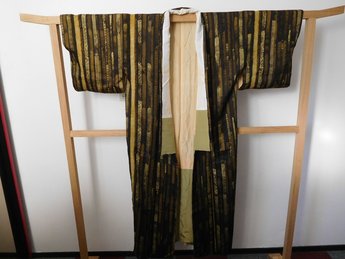 Traditionele Japanse Kimono zwart goud bruin