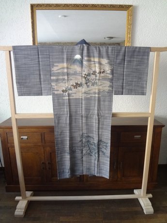 Traditionele Japanse Nagajiban Kimono Samurai Bushi Mt Fuji