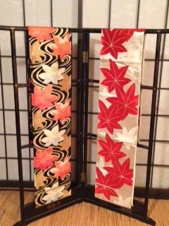 Traditionele Japanse Obi / Kimono band hana R Fukuro Zijde