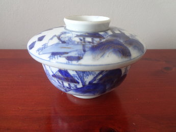 Arita Yaki Imari Porselein Dekselpot kop Meiji periode 1900