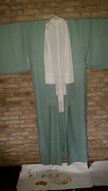 Traditionele Japanse Kimono Groen