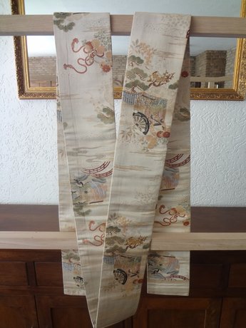Traditionele Japanse Obi / Kimono band Fukuro Zijde