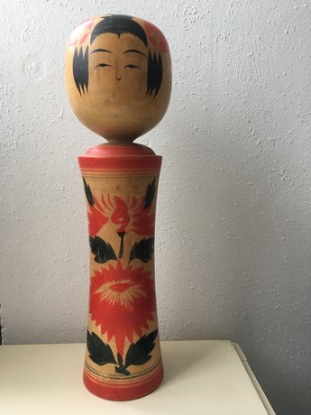 Traditionele Japanse Houten Kokeshi Pop 1