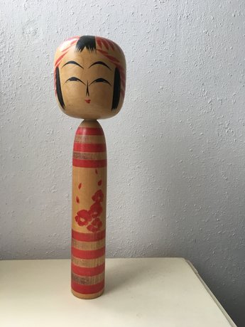 Traditionele Japanse Houten Kokeshi Pop 3