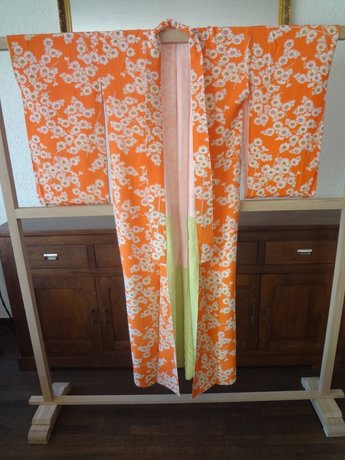 Traditionele Japanse Zijden Kimono oj-pink