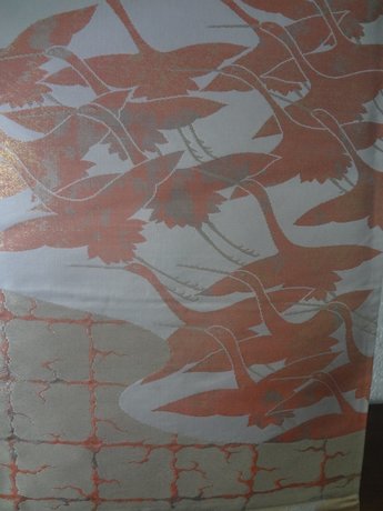 Japanse Traditionele Obi/ Kimono band Japan kraanvogel Showa