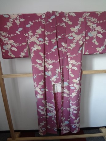 Traditionele Japanse Kimono Paars Waaier