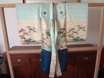 Japanse Miyamairi Kimono Arend borduur