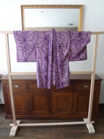 Japanse zijde shibori haori kimono jasje vintage japan showa 