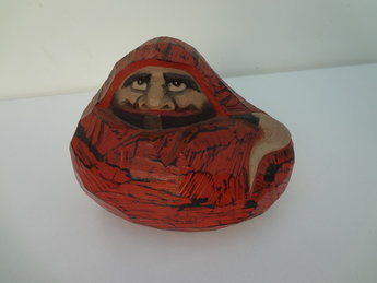 Vintage/ Antieke Japanse Darumapop/ doll 