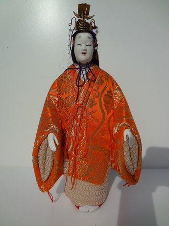  Japanse Pop Oyama-ningyô doll Vintage Antiek Japan 