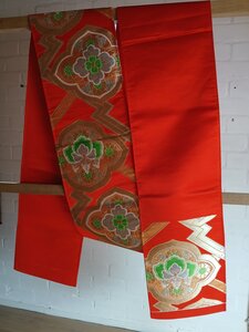 Traditionele Japanse obi riem orange rood